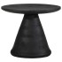 Mesa auxiliar madera maciza de mango negra Ø50x40