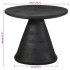 Mesa auxiliar madera maciza de mango negra Ø50x40