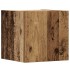 Conjunto de mueble de TV 8 piezas montado la pared madera