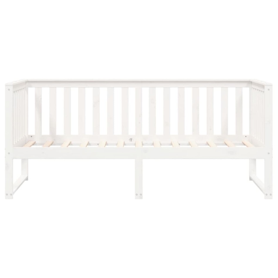 Sofá cama de madera maciza de pino blanco 100x200