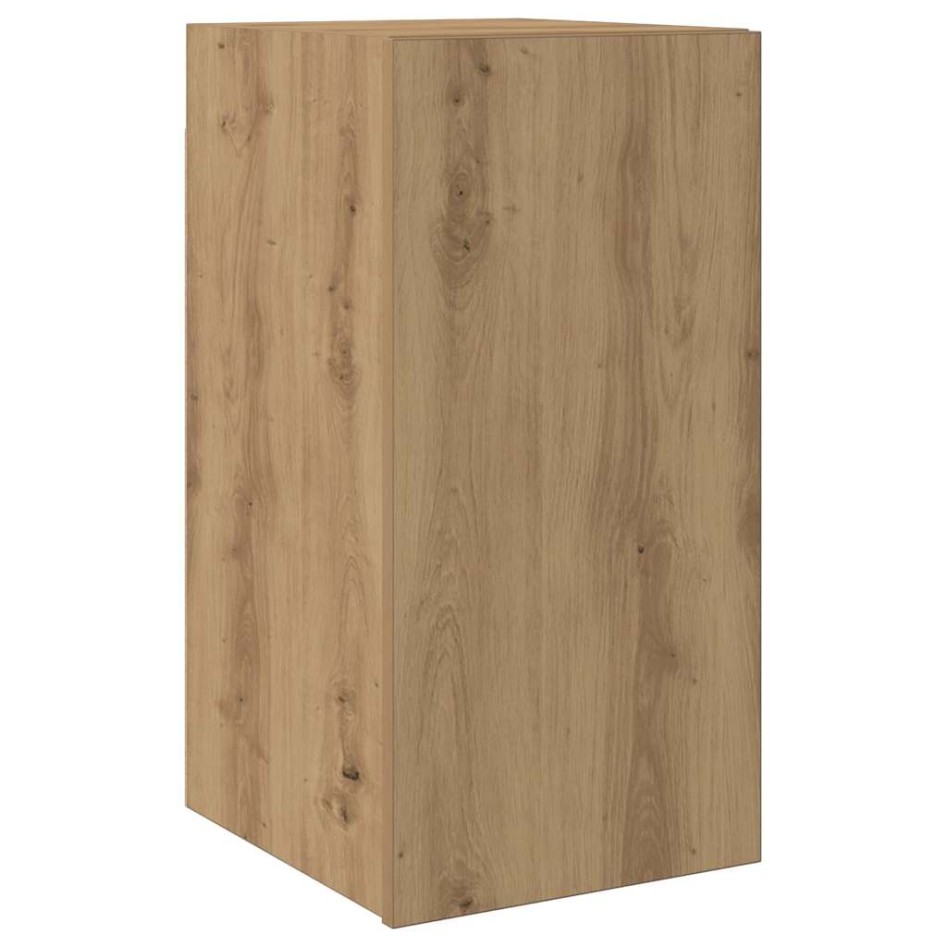 Mueble para TV de pared madera contrachapada artesanal 9