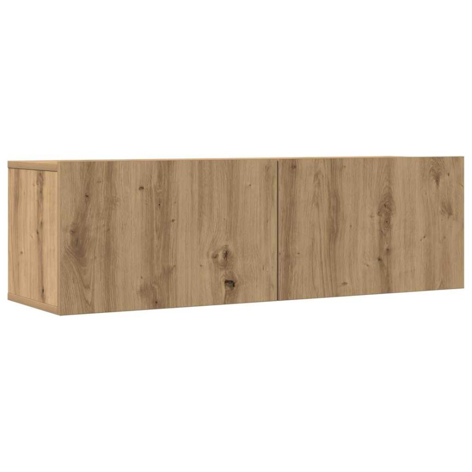 Mueble para TV de pared madera contrachapada artesanal 9