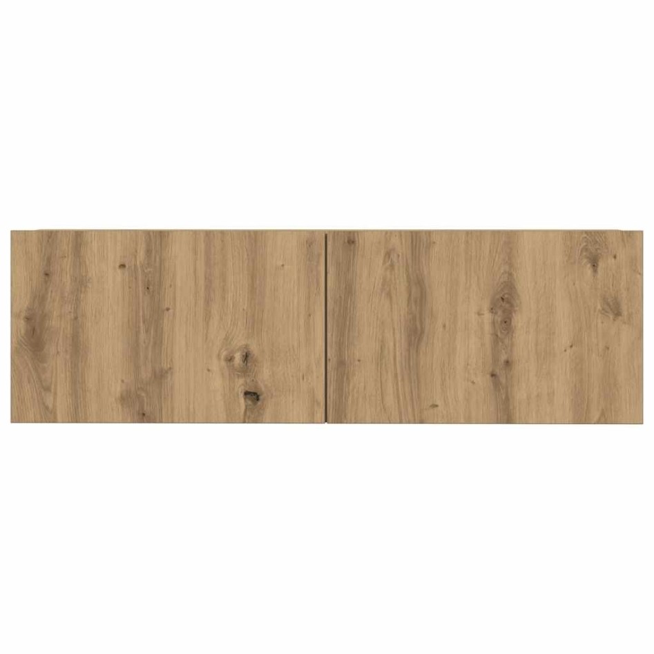 Mueble para TV de pared madera contrachapada artesanal 9
