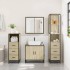 Juego de muebles de baño 4 pzas contrachapada roble