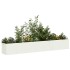 Jardinera de acero laminado en frío blanco 280x40x40