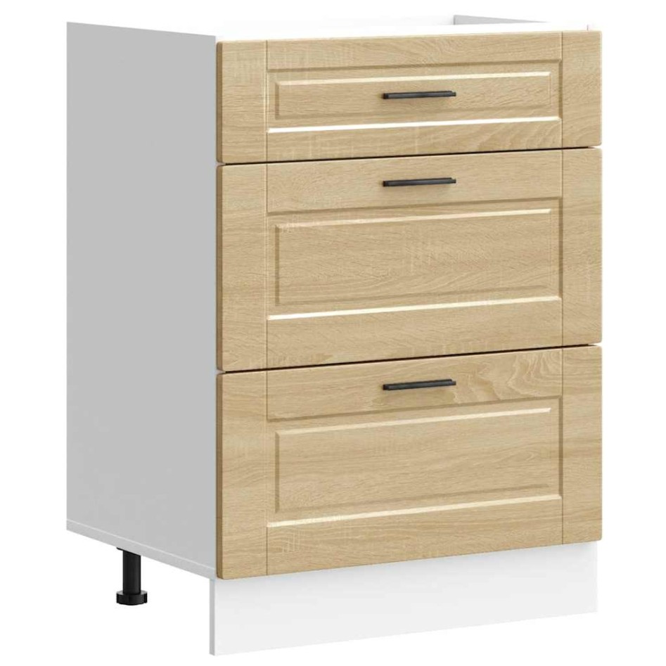 Mueble bajo de cocina porto roble sonoma madera