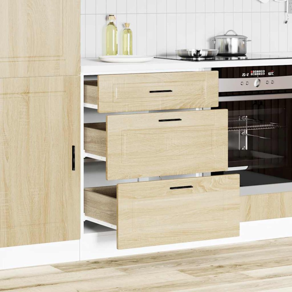 Mueble bajo de cocina porto roble sonoma madera