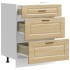 Mueble bajo de cocina porto roble sonoma madera
