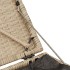 Taburetes de jardín con cojines 2 uds beige 40x40x43