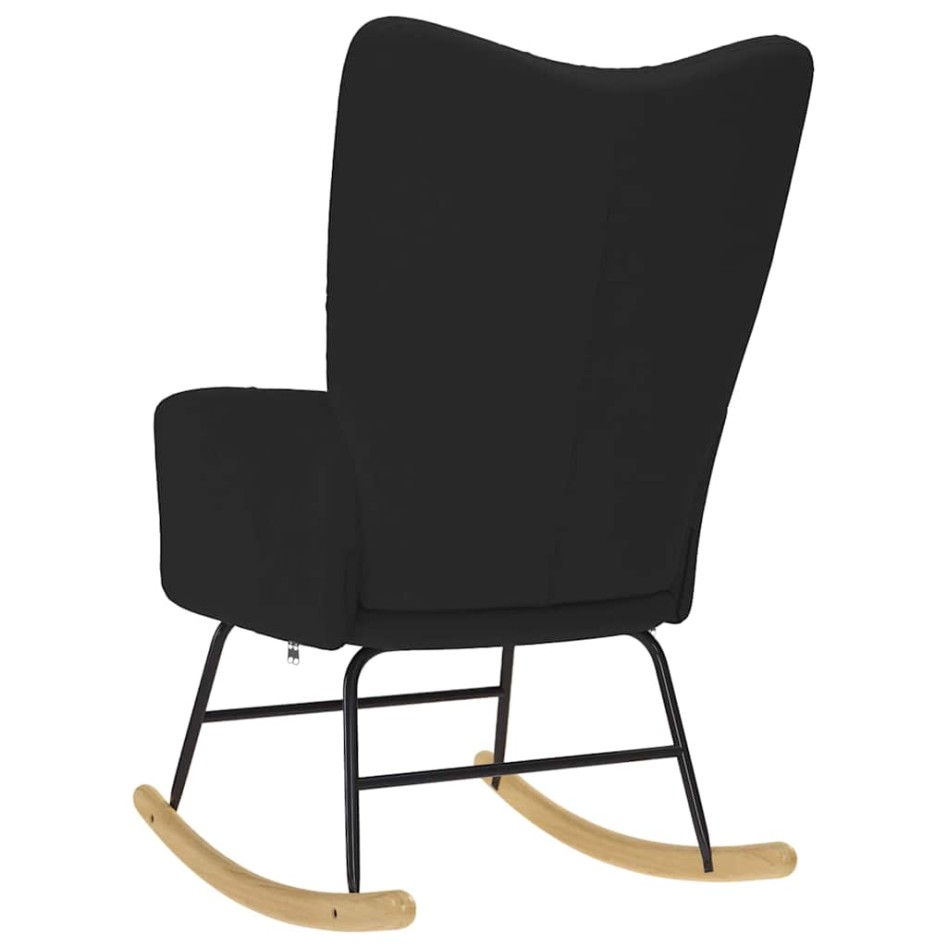 Silla mecedora de tela