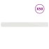 Bordes para césped 50 uds acero laminado frío blanco 10x103