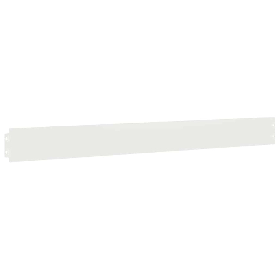Bordes para césped 50 uds acero laminado frío blanco 10x103