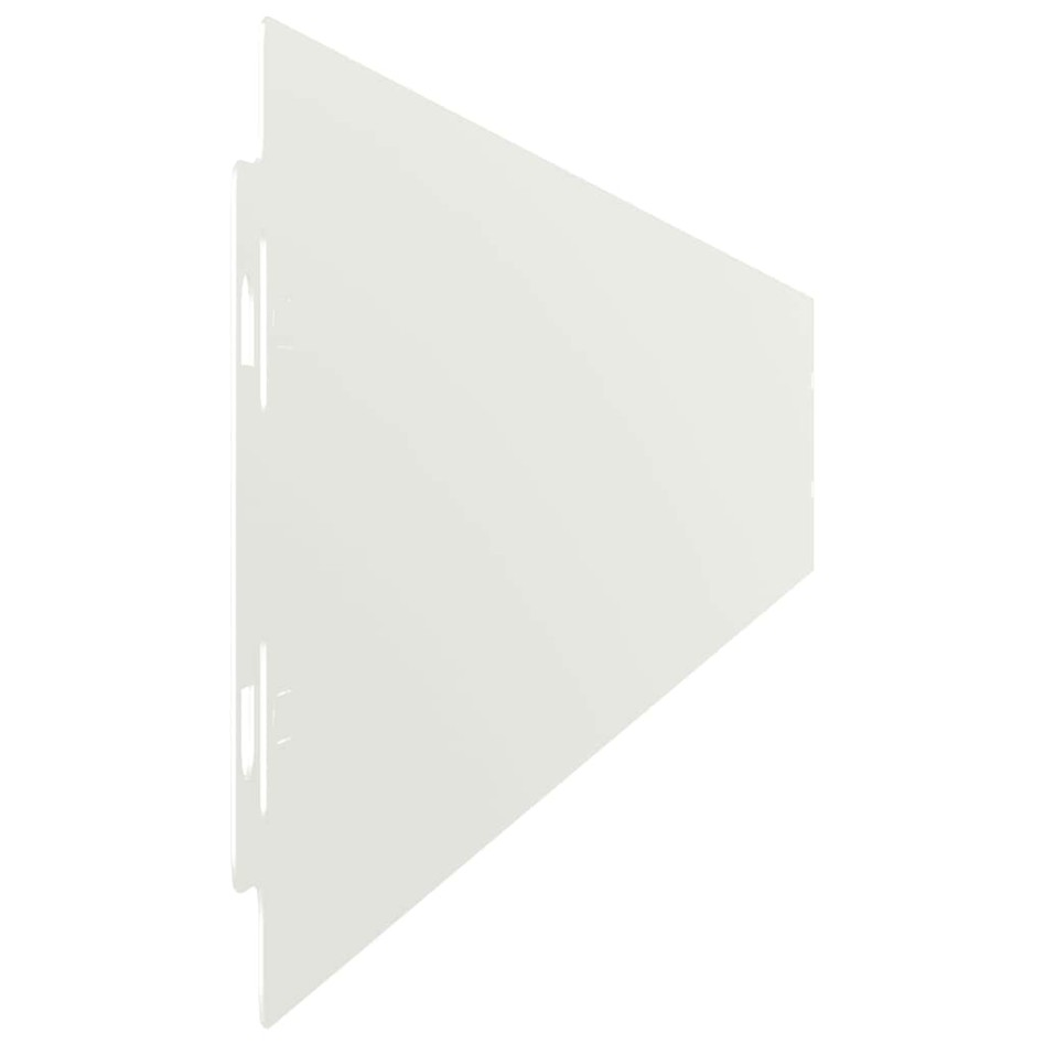 Bordes para césped 50 uds acero laminado frío blanco 10x103