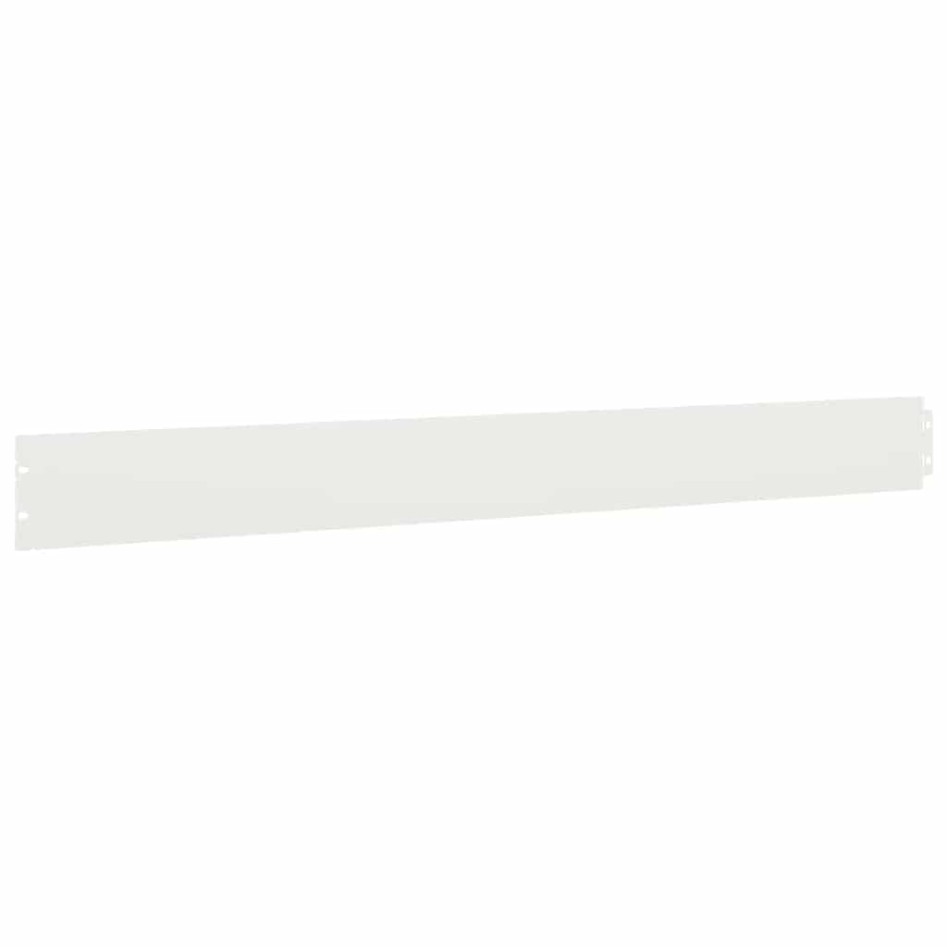 Bordes para césped 50 uds acero laminado frío blanco 10x103