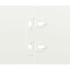 Bordes para césped 50 uds acero laminado frío blanco 10x103