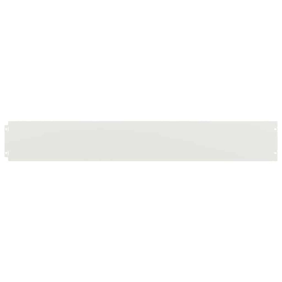 Bordes para césped 50 uds acero laminado frío blanco 15x103