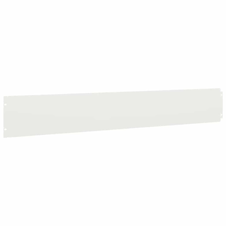 Bordes para césped 50 uds acero laminado frío blanco 15x103