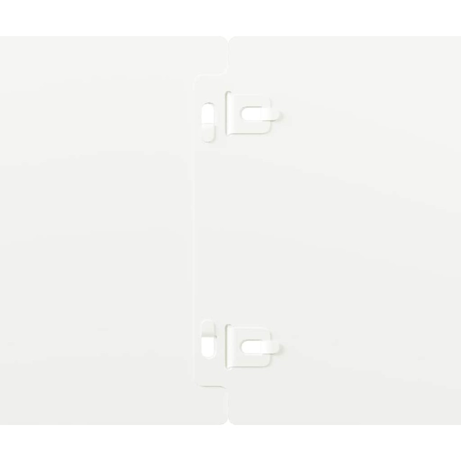 Bordes para césped 50 uds acero laminado frío blanco 15x103