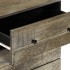 Aparador de madera maciza de mango gris claro 60x33,5x75