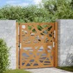 Puerta de jardín de acero desgastado diseño ligero 105x105 cm