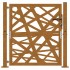 Puerta de jardín de acero desgastado diseño ligero 105x105