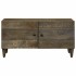 Mesa de centro de madera maciza de mango gris claro 80x50x40