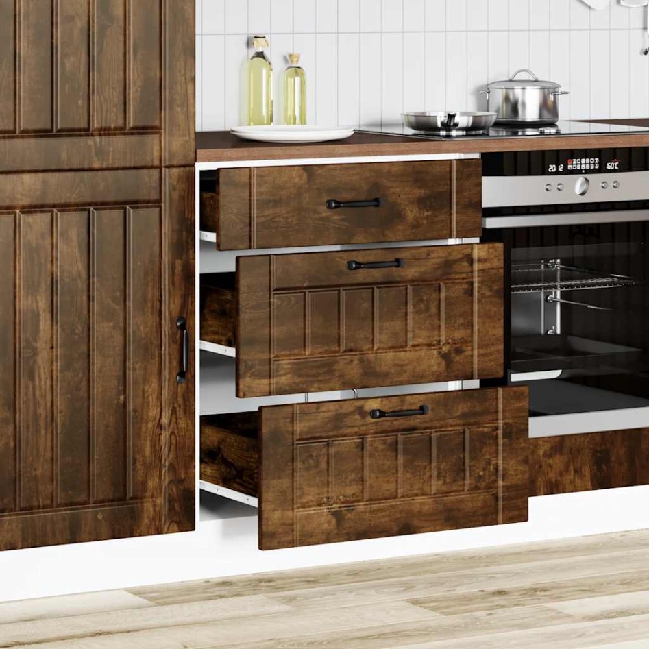 Mueble bajo de cocina Lucca roble
