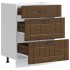 Mueble bajo de cocina Lucca roble