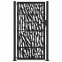 Puerta de jardín de diseño con carril de acero negro 105x180