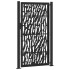 Puerta de jardín de diseño con carril de acero negro 105x180