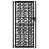 Puerta de jardín diseño en cruz de acero negra 105x205