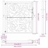 Puerta de jardín diseño llama acero desgastado 105x105