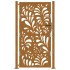 Puerta de jardín de acero desgastado diseño ondulado 105x180