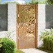 Puerta de jardín diseño en cruz de acero desgastado 105x205 cm