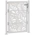 Puerta de jardín de acero desgastado diseño ondulado 105x130