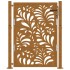 Puerta de jardín de acero desgastado diseño ondulado 105x130