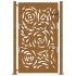 Puerta de jardín diseño llama acero desgastado 105x155
