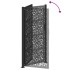 Puerta de jardín de diseño de hojas de acero negra 105x205