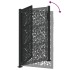 Puerta de jardín de diseño de hojas de acero negra 105x155