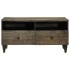 Mesa de centro madera maciza de mango gris claro 80x54x40