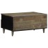 Mesa de centro madera maciza de mango gris claro 80x54x40