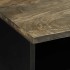 Mesa de centro madera maciza de mango gris claro 80x54x40