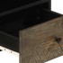 Mesa de centro madera maciza de mango gris claro 80x54x40