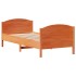 Estructura de cama sin colchón madera maciza marrón 90x190