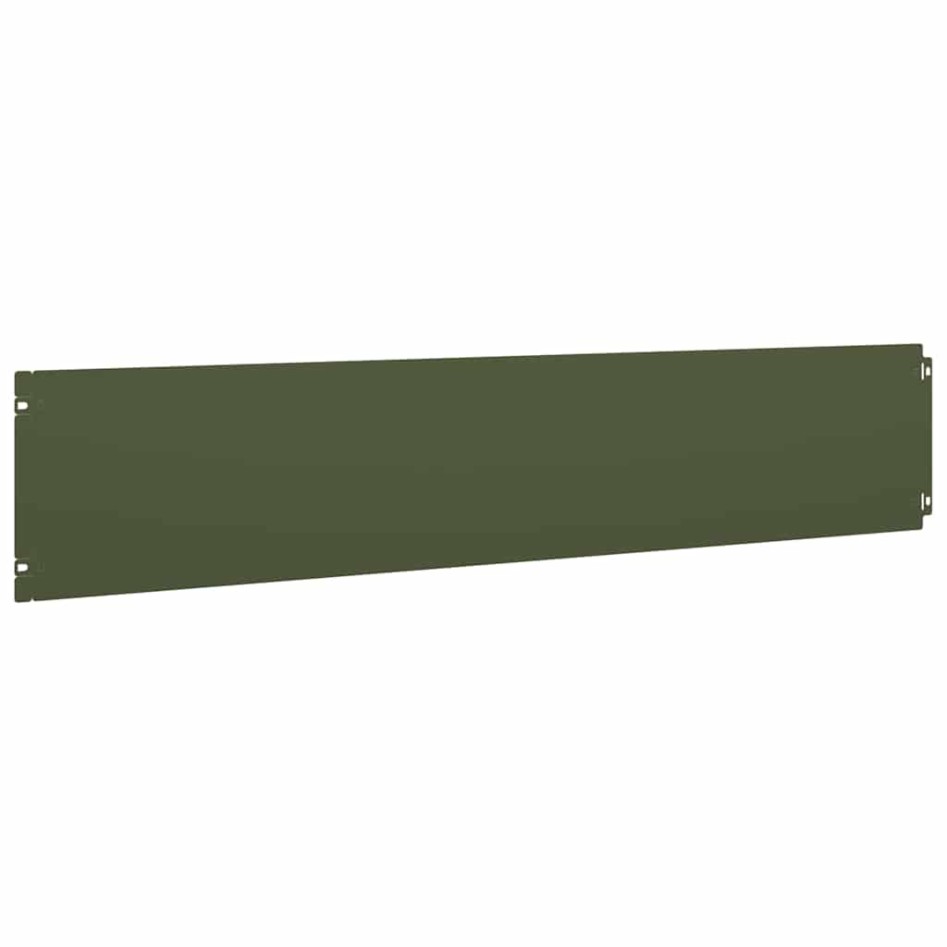 Bordes césped 30 uds acero laminado frío verde oliva 20x103