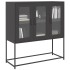 Aparador de acero laminado en frío negro 100,5x39x107