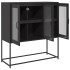 Aparador de acero laminado en frío negro 100,5x39x107
