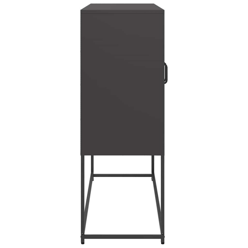 Aparador de acero laminado en frío negro 100,5x39x107