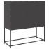 Aparador de acero laminado en frío negro 100,5x39x107