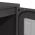 Aparador de acero laminado en frío negro 100,5x39x107